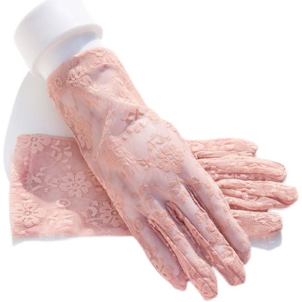 five fingers gloves spring summer women' lace sunscreen lady' anti-uv driving girls r1415, Blue;gray
five fingers gloves spring summer women' lace sunscreen lady' anti-uv driving girls r1415, Blue;gray