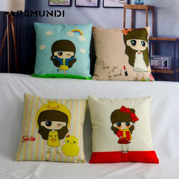 cute girl pattern linen cushion cover sofa decoration pillowcase car seat christmas decorations for home decor 45cmx45cm cushion/decorative
cute girl pattern linen cushion cover sofa decoration pillowcase car seat christmas decorations for home decor 45cmx45cm cushion/decorative