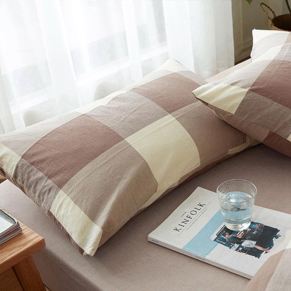 pillow case set of 2 plaids cotton cases striped brown white pillowcase cover bed covers 48*74cm envelope closure
pillow case set of 2 plaids cotton cases striped brown white pillowcase cover bed covers 48*74cm envelope closure