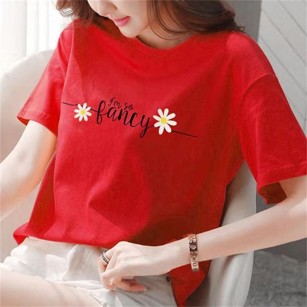 women t-shirt harajuku fashion aesthetics graphic short sleeve cotton summer tees female femme clothes, White
women t-shirt harajuku fashion aesthetics graphic short sleeve cotton summer tees female femme clothes, White