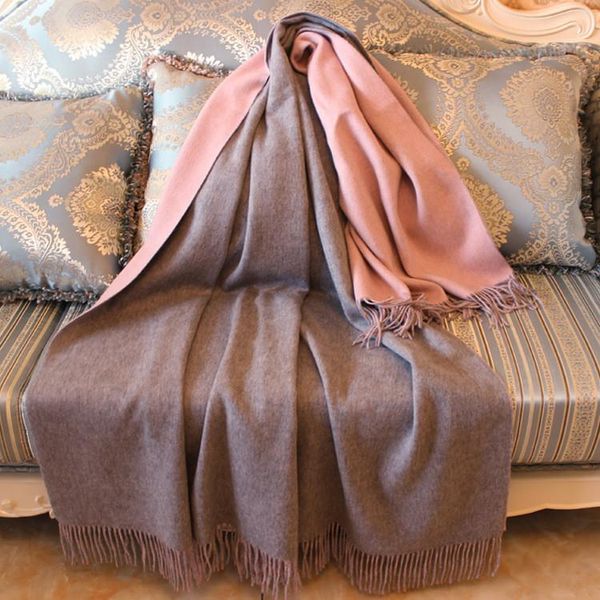 scarves double face color cashmere lambswool blend fashion luxury scarfs shawl pashmina thick blanket 70x200cm, Blue;gray
scarves double face color cashmere lambswool blend fashion luxury scarfs shawl pashmina thick blanket 70x200cm, Blue;gray