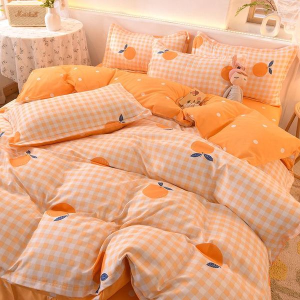 bedding sets orange plaid cartoon duvet cover ins simple home textile pillowcase bed sheet kids teen girls covers set king twin
bedding sets orange plaid cartoon duvet cover ins simple home textile pillowcase bed sheet kids teen girls covers set king twin
