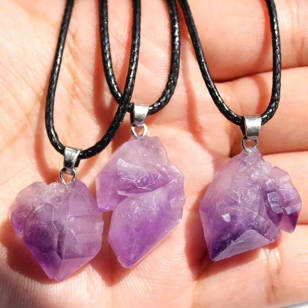 decorative objects & figurines mokagy rough natural amethyst quartz crystal point pendant 1pc
decorative objects & figurines mokagy rough natural amethyst quartz crystal point pendant 1pc