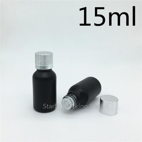 storage bottles & jars 200pcs/lot 15ml black frosted glass bottle vials essential oil silvery aluminum screw cover perfume
storage bottles & jars 200pcs/lot 15ml black frosted glass bottle vials essential oil silvery aluminum screw cover perfume