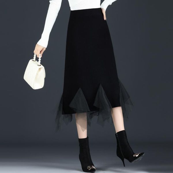 skirts fashion women mid-calf skirt mesh patchwork korea street style spring thick elastic high waist ladies pencil female autumn, Black
skirts fashion women mid-calf skirt mesh patchwork korea street style spring thick elastic high waist ladies pencil female autumn, Black