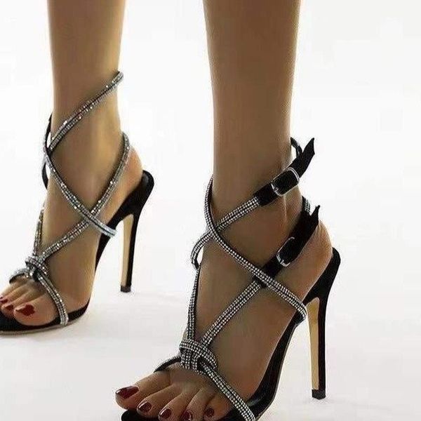 dress shoes 2021 summer fashion sandals high heel round toe rhinestone cross buckle feminine, Black
dress shoes 2021 summer fashion sandals high heel round toe rhinestone cross buckle feminine, Black