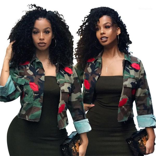 women's jackets embroidered denim jacket coat retro casual street clothes fall camouflage, Black;brown
women's jackets embroidered denim jacket coat retro casual street clothes fall camouflage, Black;brown