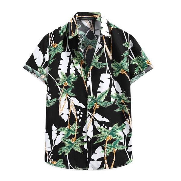 men's casual shirts 2021 camisas vintage men cardigan summer slim printed short sleeve beach hawaiian blouse, White;black
men's casual shirts 2021 camisas vintage men cardigan summer slim printed short sleeve beach hawaiian blouse, White;black