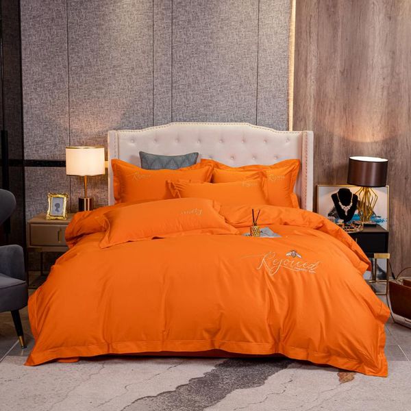 bedding sets 2021 four-piece light luxury cotton double household bed sheet quilt cover embroidered little bee fashion orange
bedding sets 2021 four-piece light luxury cotton double household bed sheet quilt cover embroidered little bee fashion orange