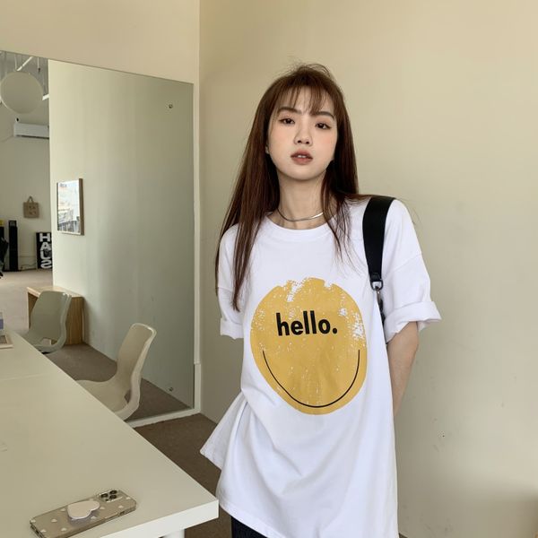 polos ytx367 graffiti stamped black half summer released mid-length korean shirt, White
polos ytx367 graffiti stamped black half summer released mid-length korean shirt, White