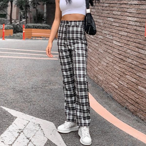 women's pants & capris autumn 2021 women trousers black white plaid retro korean style high waist versatile straight slim for female
women's pants & capris autumn 2021 women trousers black white plaid retro korean style high waist versatile straight slim for female