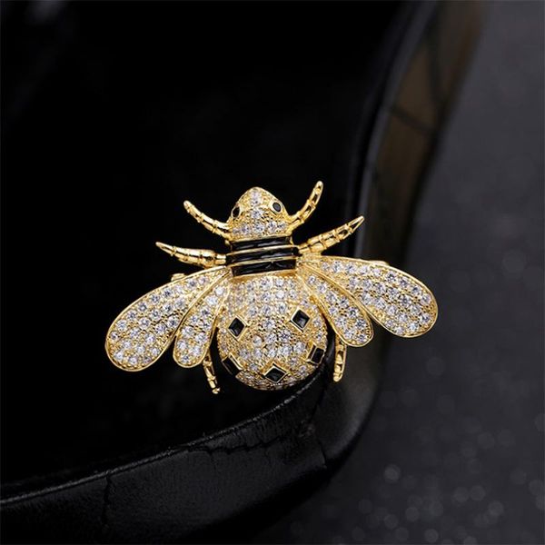 pins, brooches donia jewelry fashion korean bee brooch copper micro inlay zircon premium cute cartoon pin clothing, Gray
pins, brooches donia jewelry fashion korean bee brooch copper micro inlay zircon premium cute cartoon pin clothing, Gray