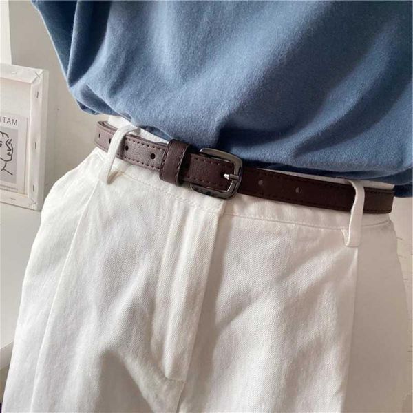 belt simple versatile korean thin decorative trousers jeans with women's soft small belt fashion, Black;brown
belt simple versatile korean thin decorative trousers jeans with women's soft small belt fashion, Black;brown