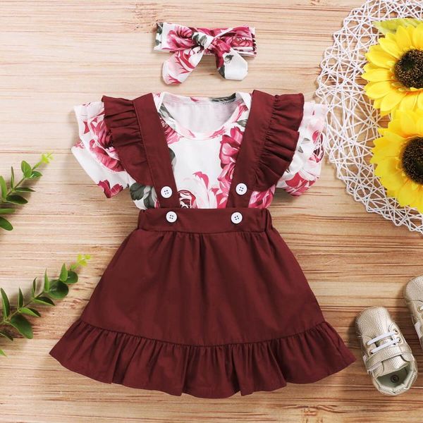 baby girl clothes set infant girls short sleeve romper red suspender skirt floral dress toddler summer outfits clothing sets, White
baby girl clothes set infant girls short sleeve romper red suspender skirt floral dress toddler summer outfits clothing sets, White