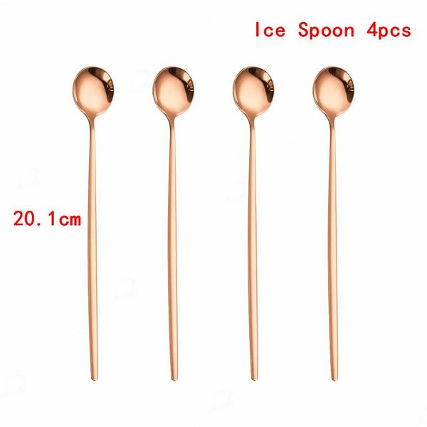 flatware sets spoons set stainless steel rose gold ice spoon with long handle kitchen drinking green
flatware sets spoons set stainless steel rose gold ice spoon with long handle kitchen drinking green