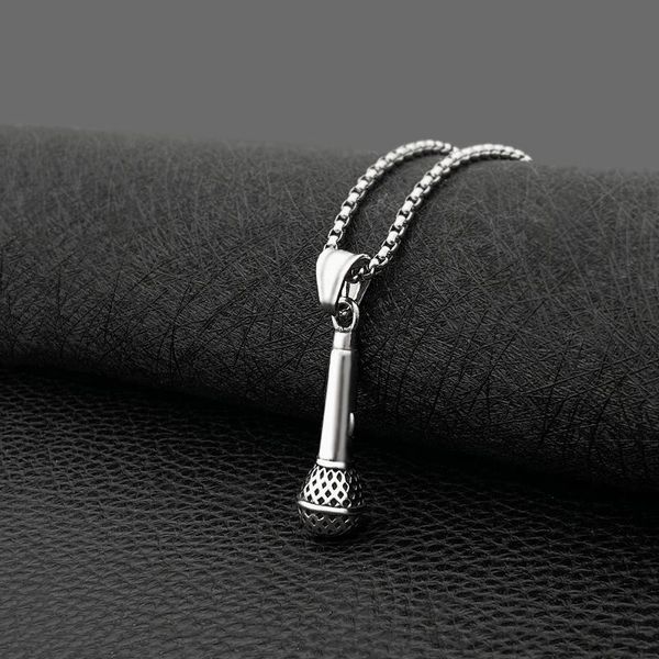 pendant necklaces punk jewelry retro male and female microphone rock hip hop wild necklace, Silver
pendant necklaces punk jewelry retro male and female microphone rock hip hop wild necklace, Silver