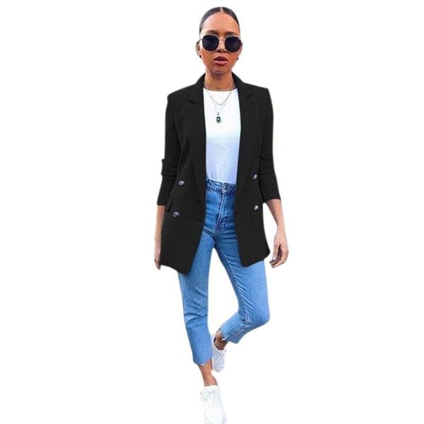 femme one button long sleeve loose cardigan women blazer candy color mid-long suit jacket women's suits & blazers, White;black
femme one button long sleeve loose cardigan women blazer candy color mid-long suit jacket women's suits & blazers, White;black
