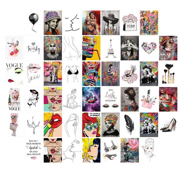 wall stickers 50pcs/set makeup lipstick graffiti lines collage beauty po postcard art pictures home and room decor poster sticker
wall stickers 50pcs/set makeup lipstick graffiti lines collage beauty po postcard art pictures home and room decor poster sticker