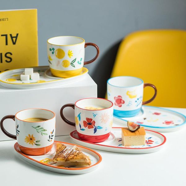 ceramic breakfast cup and plate cutlery set household milk coffee afternoon tea dessert mugs
ceramic breakfast cup and plate cutlery set household milk coffee afternoon tea dessert mugs