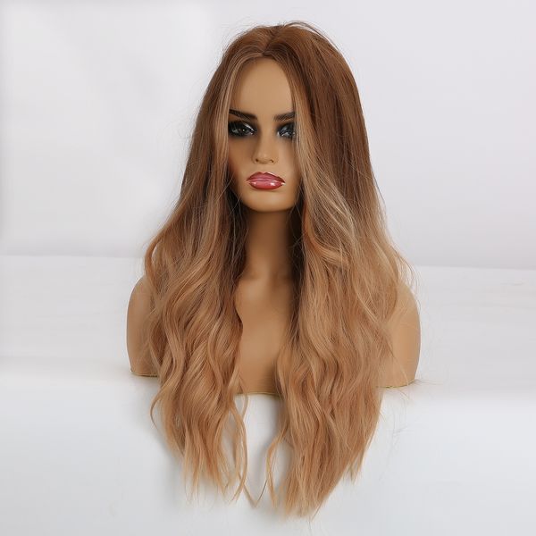 brown ombre long wavy synthetic wigs for women daily party cosplay wigs middle part natural hair wigs heat resistantfactory direct, Black
brown ombre long wavy synthetic wigs for women daily party cosplay wigs middle part natural hair wigs heat resistantfactory direct, Black