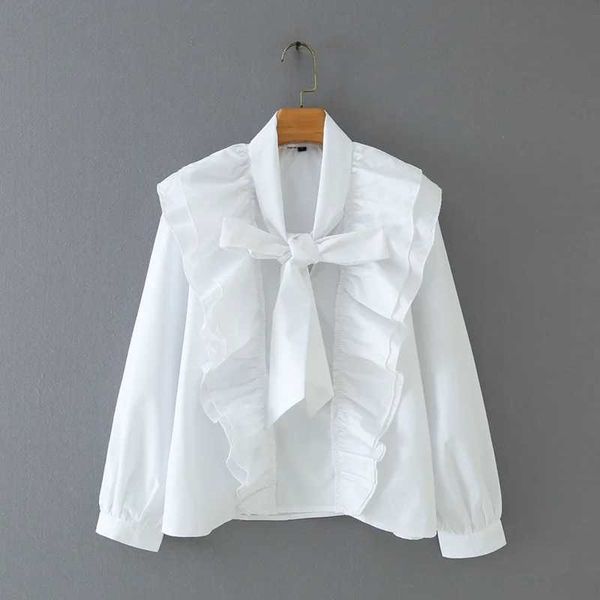 women cascading ruffle v-neck bow tie white shirt smock femme long sleeve blouse casual lady loose blusas s8089 210721
women cascading ruffle v-neck bow tie white shirt smock femme long sleeve blouse casual lady loose blusas s8089 210721