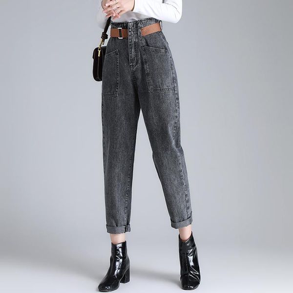 european autumn fund the goods contracted restoring ancient ways of tall waist leisure han edition handsome turnip pants jea women's je, Blue
european autumn fund the goods contracted restoring ancient ways of tall waist leisure han edition handsome turnip pants jea women's je, Blue