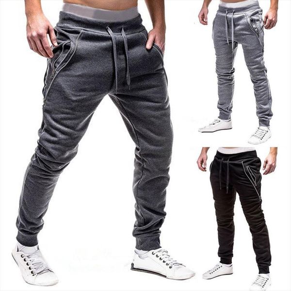 casual harem track cuff slim women pant straight hip hop workouts pockets zip tracksuit clothing solid color long, Black
casual harem track cuff slim women pant straight hip hop workouts pockets zip tracksuit clothing solid color long, Black