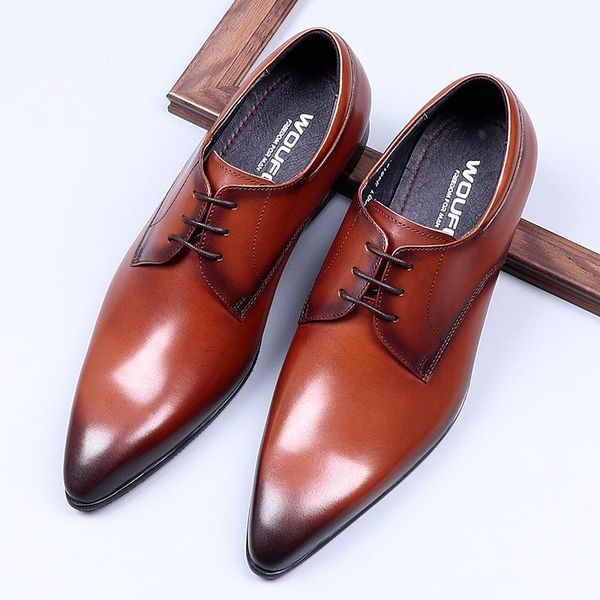 men's formal leather shoes, european style pointed toe, laced with pure leather, comfortable and high-end wedding dress shoes, Black
men's formal leather shoes, european style pointed toe, laced with pure leather, comfortable and high-end wedding dress shoes, Black