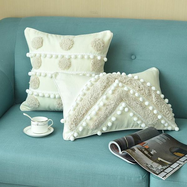 cushion/decorative pillow luxury cushion cover 45x45cm/30x50cm circle pompom tufted for home decor sofa living room decoration
cushion/decorative pillow luxury cushion cover 45x45cm/30x50cm circle pompom tufted for home decor sofa living room decoration