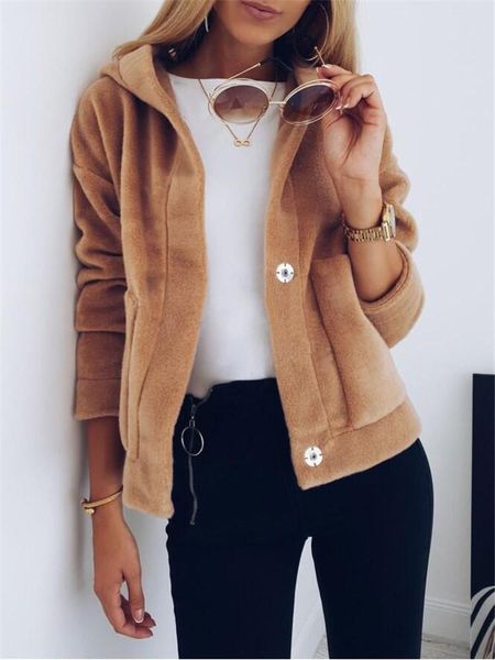 women's jackets fashion women fleece autumn winter long sleeve hooded coats and jacket elegant ladies outwear loose veste femme streetw, Black;brown
women's jackets fashion women fleece autumn winter long sleeve hooded coats and jacket elegant ladies outwear loose veste femme streetw, Black;brown