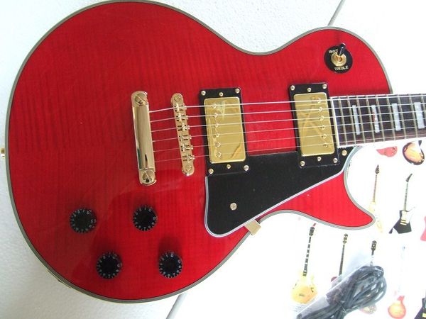 flyoung lp custom electric guitar tiger pattern veneer transparent red available in stock with suitcase
flyoung lp custom electric guitar tiger pattern veneer transparent red available in stock with suitcase