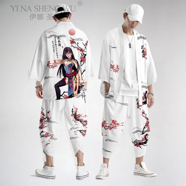 couple cartoon printed japanese traditional clothing kimono pants men's retro yukata fashion suit harajuku hanfu jacket ethnic, Red
couple cartoon printed japanese traditional clothing kimono pants men's retro yukata fashion suit harajuku hanfu jacket ethnic, Red