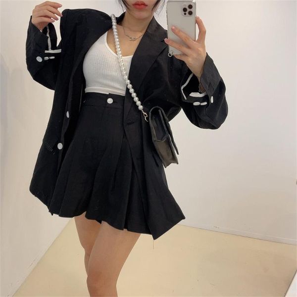 women's tracksuits alien kitty office lady suit 2 piece sets elegant solid blazers streetwear autumn 2021 femme casual high waist wide, Gray
women's tracksuits alien kitty office lady suit 2 piece sets elegant solid blazers streetwear autumn 2021 femme casual high waist wide, Gray