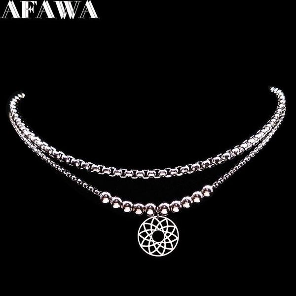 double flower stainless steel necklace women accessories silver color chain jewelry accesorios mujer n17920 pendant necklaces
double flower stainless steel necklace women accessories silver color chain jewelry accesorios mujer n17920 pendant necklaces