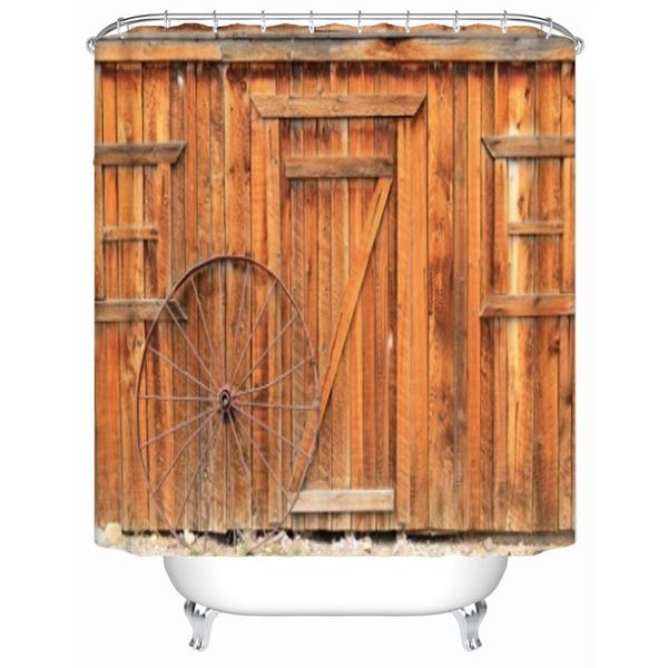 striped wooden door curtain rural style shower bathroom decor polyester fabric bathtub with hooks waterproof curtains
striped wooden door curtain rural style shower bathroom decor polyester fabric bathtub with hooks waterproof curtains