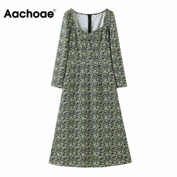 aachoae elegant floral long dress autumn spring long sleeve a line dress square neck vintage party dress vestidos largos 210413, Black;gray
aachoae elegant floral long dress autumn spring long sleeve a line dress square neck vintage party dress vestidos largos 210413, Black;gray