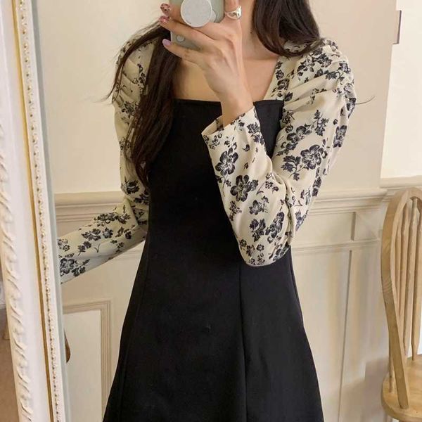 autumn and winter large women's fat mm close waist thin french stitched a-line skirt long sleeve drs, Black;gray
autumn and winter large women's fat mm close waist thin french stitched a-line skirt long sleeve drs, Black;gray