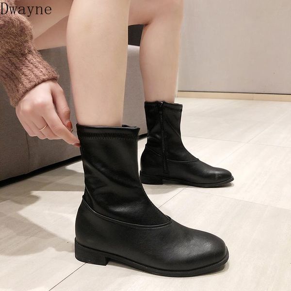 boots british wind female 2021 autumn round head side zipper retro thick with motorcycle, Black
boots british wind female 2021 autumn round head side zipper retro thick with motorcycle, Black