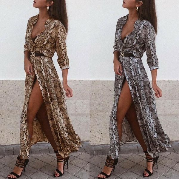 women's snakeskin print dress loose chiffon summer shawl kimono long sleeve v-neck side split dresses cardigan high street casual, Black;gray
women's snakeskin print dress loose chiffon summer shawl kimono long sleeve v-neck side split dresses cardigan high street casual, Black;gray