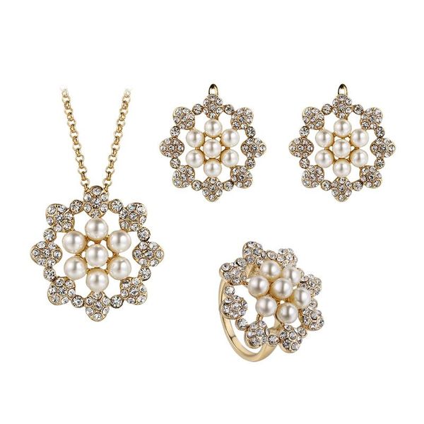earrings & necklace imitation pearl jewelry set and pendant party sets for women sun shape round jewellry, Silver
earrings & necklace imitation pearl jewelry set and pendant party sets for women sun shape round jewellry, Silver