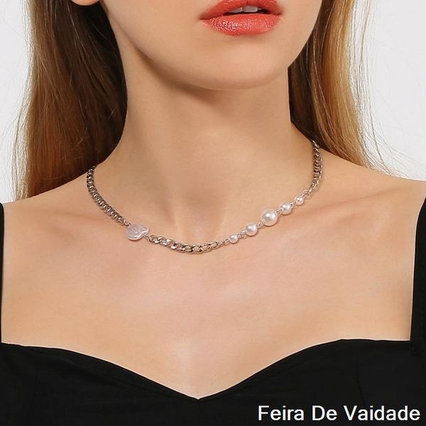 chains pearl necklace female light luxury exquisite ins simple temperament hip-hop clavicle chain accessories jewelry, Silver
chains pearl necklace female light luxury exquisite ins simple temperament hip-hop clavicle chain accessories jewelry, Silver