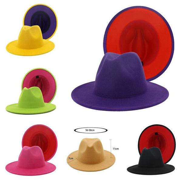 wide brim hats patchwork felt hat women men wool jazz fedora panama trilby cap trend gambler wholesale, Blue;gray
wide brim hats patchwork felt hat women men wool jazz fedora panama trilby cap trend gambler wholesale, Blue;gray