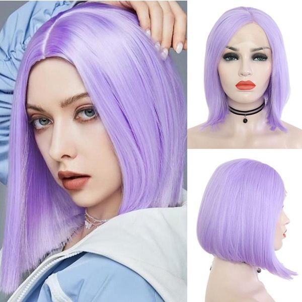 synthetic wigs aimeya short bob for women purple straight middle part high temperature 13x2.5 lace wigscosplay daily wear, Black
synthetic wigs aimeya short bob for women purple straight middle part high temperature 13x2.5 lace wigscosplay daily wear, Black
