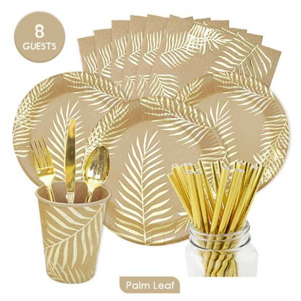 disposable dinnerware nature golden palm leaf party paper plates cups napking environmentally friendly cutlery
disposable dinnerware nature golden palm leaf party paper plates cups napking environmentally friendly cutlery