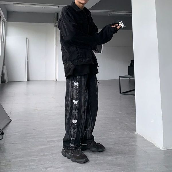 women's jeans hip hop streetwear female straight-line elastic jeans high waist denim the pattern of impression butterfly punk leg haraj, Blue
women's jeans hip hop streetwear female straight-line elastic jeans high waist denim the pattern of impression butterfly punk leg haraj, Blue