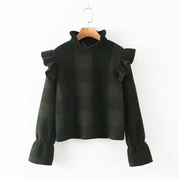 women's hoodies & sweatshirts women plaid pullovers hoodie spring fall korean fashion ruffles patchwork chic female long sleeve, Black
women's hoodies & sweatshirts women plaid pullovers hoodie spring fall korean fashion ruffles patchwork chic female long sleeve, Black