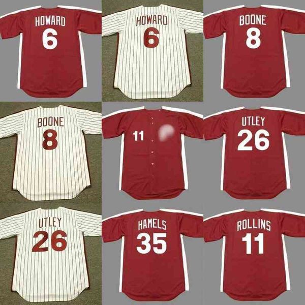 men 8 bob boone 26 chase utley 11 jimmy rollins 35 cole hamels 1980 baseball jersey, Black
men 8 bob boone 26 chase utley 11 jimmy rollins 35 cole hamels 1980 baseball jersey, Black