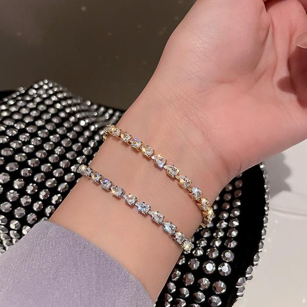 link, chain korean fashion jewelry crystal adjustable bracelet shiny zircon ball party rhinestone for women bangles, Black
link, chain korean fashion jewelry crystal adjustable bracelet shiny zircon ball party rhinestone for women bangles, Black