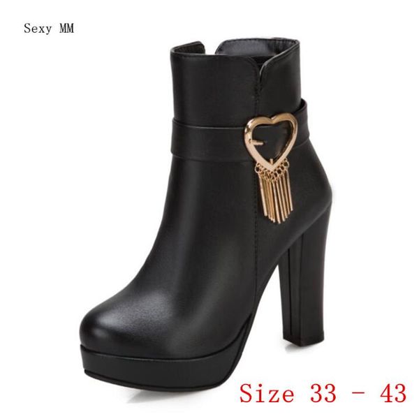 boots spring autumn platform high heels ankle women short ladies shoes botas botte femme small plus size 33 - 40 41 42 43, Black
boots spring autumn platform high heels ankle women short ladies shoes botas botte femme small plus size 33 - 40 41 42 43, Black
