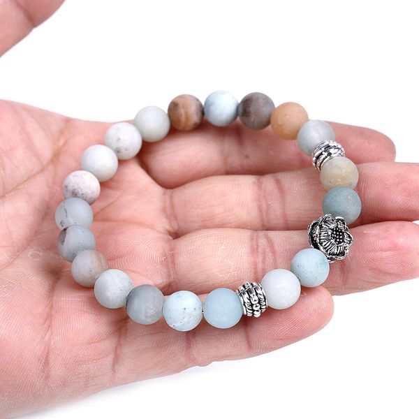 lotus drum beads natural stone frosted stone bracelet fashion casual frosted texture, Black
lotus drum beads natural stone frosted stone bracelet fashion casual frosted texture, Black